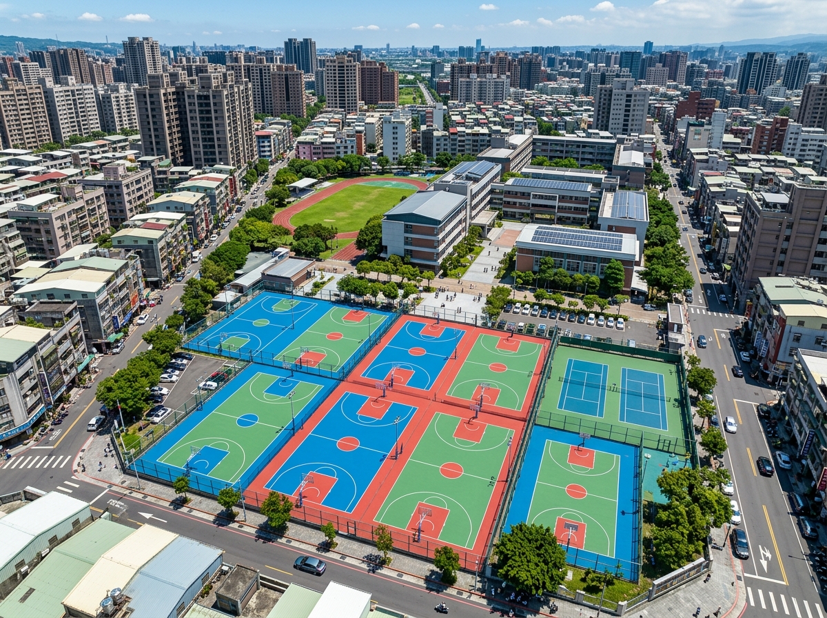儋州市塑胶颗粒硅PU篮球场 - 哪里好